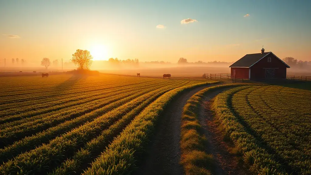 Farm landscape
