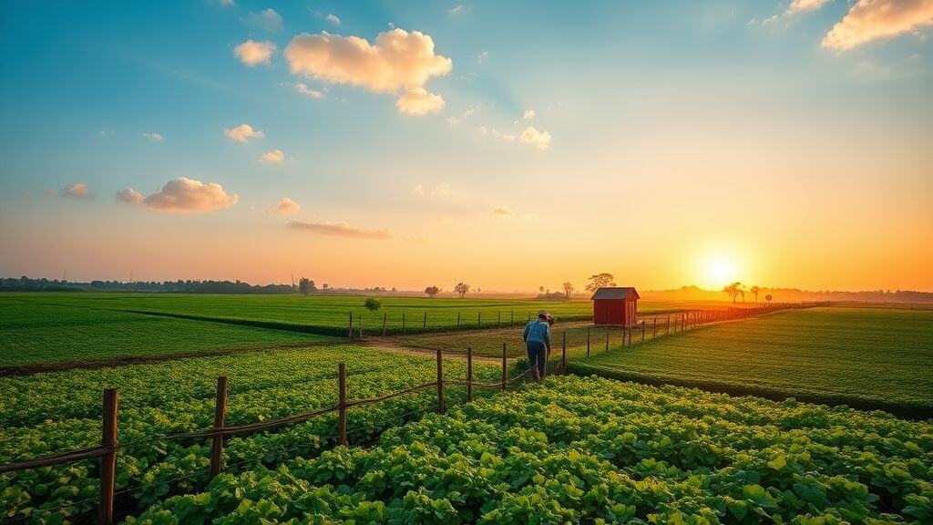 Farm landscape